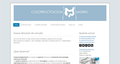 Desktop Screenshot of coloproctologiamadrid.com
